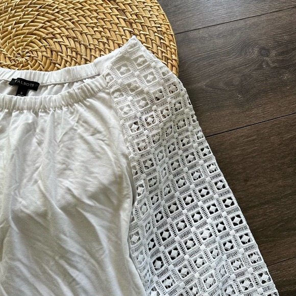 Talbots White Blouse size small - Picture 2 of 2